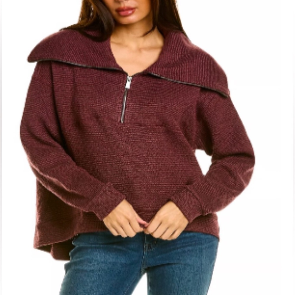 Sweaty Betty - Restful Boucle Sweatshirt - Umbra Red